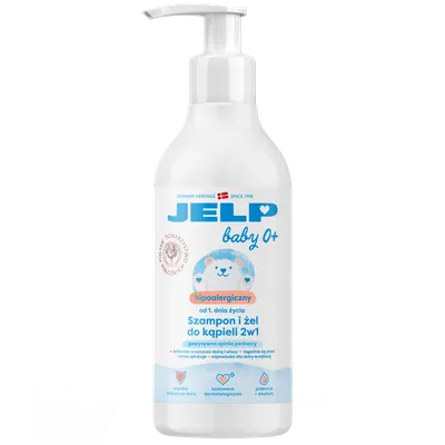 Jelp Baby+, Hipoalergiczny szampon i żel do kąpieli 2w1