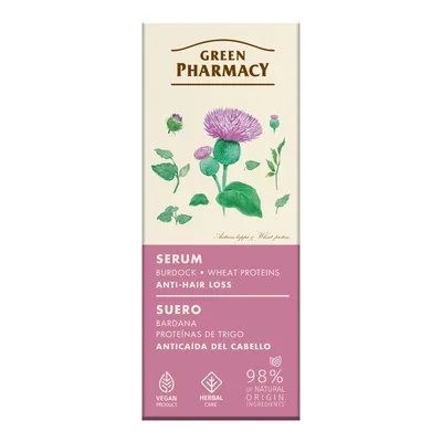 Green Pharmacy Łopian i Proteiny Pszenicy, Serum przeciw wypadaniu włosów