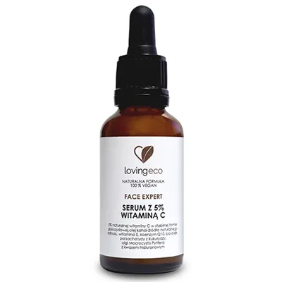 Lovingeco Face Expert Line, Serum z 5 % aktywną, naturalną witaminą C