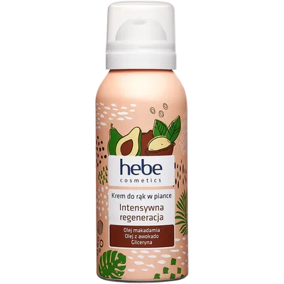 Hebe Cosmetics, Krem do rąk w piance `Intensywna regeneracja`