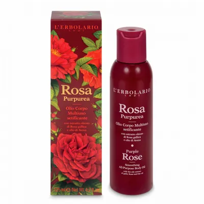 L'Erbolario Rosa Purpuea Olio Corpo Multiuso Setificante (Wielofunkcyjny wygładzający olejek do ciała)