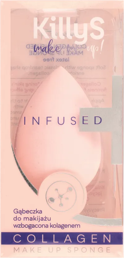 KillyS Make me up!, Infused Collagen, Gąbeczka do makijażu wzbogacona kolagenem