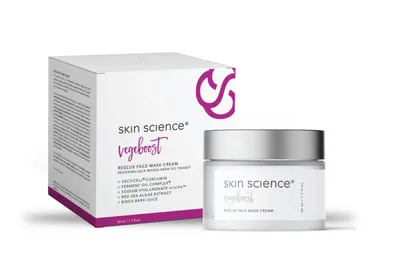 Skin Science VegeBoost, Rescue Face Mask Cream (Regenerująca maska-krem do twarzy z kurkuminą)
