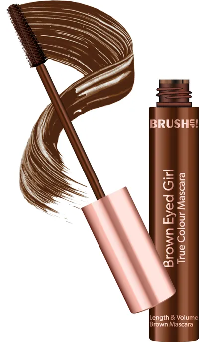 Brush Up by Maxineczka Brown Eyed Girl True Colour Mascara (Brązowy tusz do rzęs wydłużająco-pogrubiający)