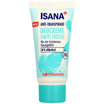 Isana Anti-transpirant Deocreme Sanfte Frische (Antyperspirant w kremie)