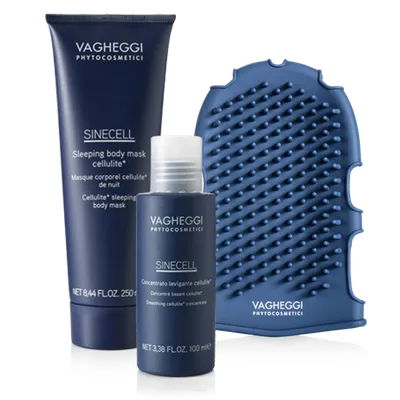 Vagheggi Sinecell, Smoothing Cellulite Concentrate, Cellulite Sleeping Body Mask (System wyszczuplający do zwalczania cellulitu)