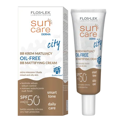 Floslek Sun Care Derma City, BB krem tonujący SPF 50+ `Oil-Free`