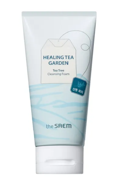 The Saem Healing Tea Garden, Tea Tree Cleansing Foam (Pianka do mycia twarzy `Drzewo herbaciane`)