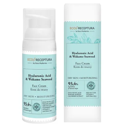 Stara Mydlarnia Eco Receptura, Face Cream `Hyaluronic Acid & Wakame Seaweed` (Krem do twarzy `Kwas hialuronowy i algi morskie`)