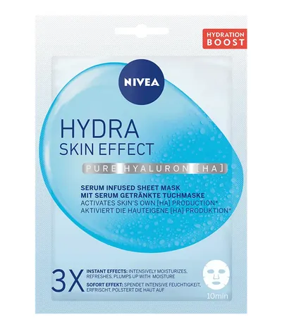 Nivea Hydra Skin Effect, Nawadniająca maska-serum w płachcie