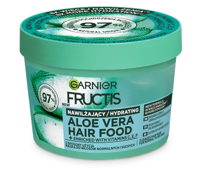 Garnier Fructis, Aloe Vera Hair Food (Maska do włosów normalnych i suchych (nowa wersja))