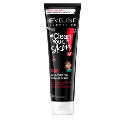 Eveline Cosmetics # Clean Your Skin, Ultraoczyszczający peeling gommage do twarzy