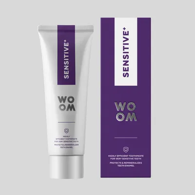 Woom Sensitive + Toothpaste (Delikatna pasta do bardzo wrażliwych zębów)