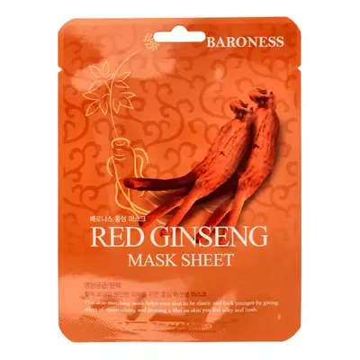 Baroness Red Ginseng Mask Sheet (Ujędrniająca maska w płachcie z ekstraktem z czerwonego żeń-szenia)