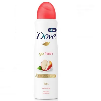 Dove Go Fresh, Antyperspirant w aerozolu o zapachu jabłka i białej herbaty