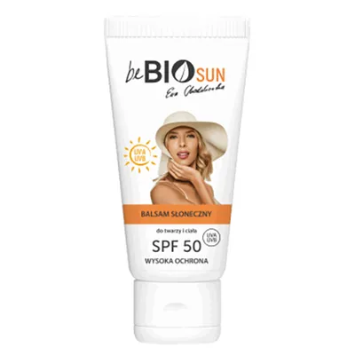 beBIO Sun, Balsam do twarzy i ciała z filtrem słonecznym SPF 50