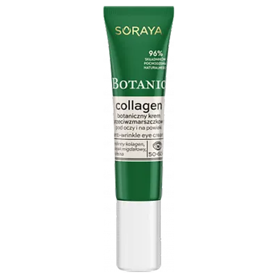 Soraya Botanic Collagen, Botaniczny krem przeciwzmarszczkowy pod oczy i na powieki 50-60+