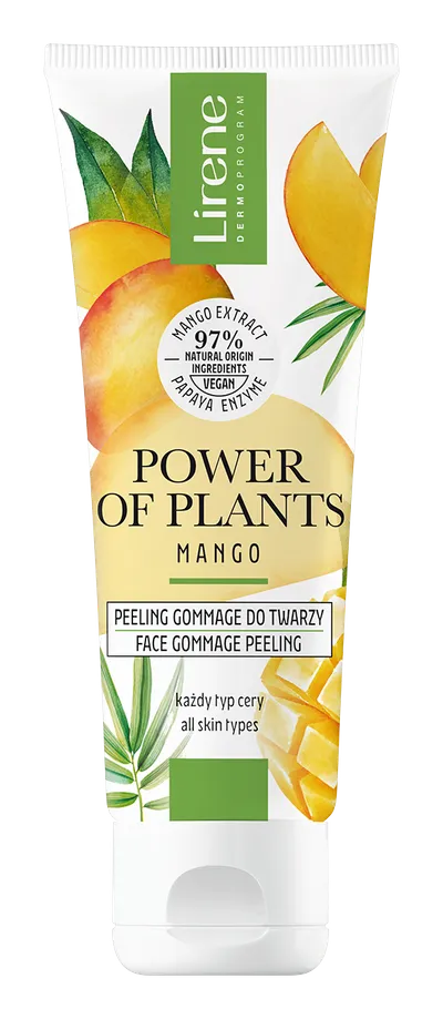 Lirene Dermoprogram Power of Plants, Peeling gommage do twarzy `Mango`