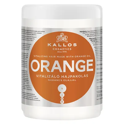 Kallos KJMN, Orange, Maska do włosów z olejem pomarańczowym