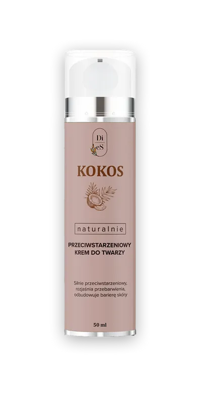 Di-es Kosmetyki Naturalne Naturalnie przeciwstarzeniowy krem do twarzy `Kokos`