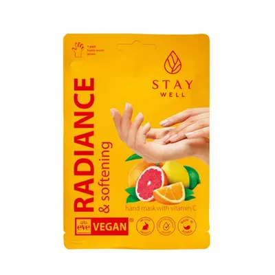 Stay Well Vitamin C Complex, Radiance & Softening Hand Mask (Rozjaśniająca maska do dłoni)
