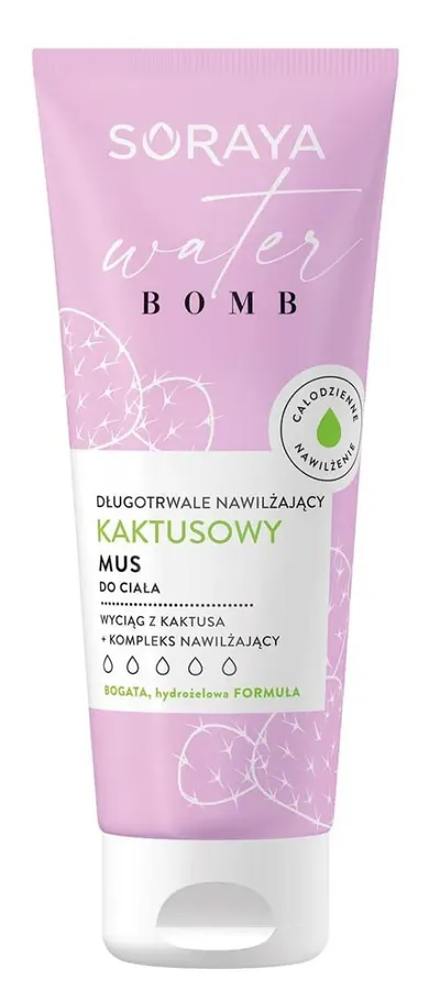 Soraya Water Bomb, Długotrwale nawilżający kaktusowy mus do ciała