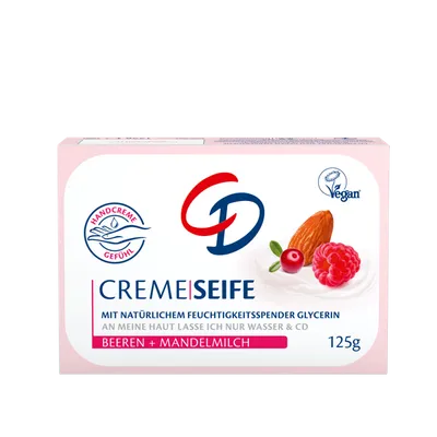 CD Cremeseife Beeren + Mandelmilch (Mydło w kostce `Jagody i mleko migdałowe`)