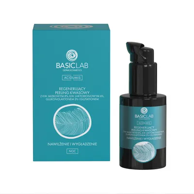 BasicLab Dermocosmetics Acidumis, Regenerujący peeling kwasowy `Nawilżenie i wygładzenie`