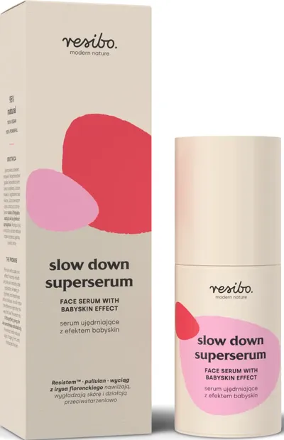Resibo Slow Down Superserum, Face Serum with Babyskin Effect (Serum ujędrniające z efektem babyskin)