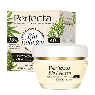 Perfecta Bio Kolagen, Przeciwzmarszczkowy krem na dzień i na noc 40+