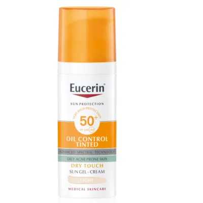 Eucerin Sun Oil Control Tinted SPF 50+ (Kremowy żel do opalania  koloryzujący)