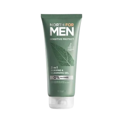 Oriflame North For Men, Sensitive Protect 2in1 Shaving & Cleansing Gel (Żel do golenia i mycia twarzy)