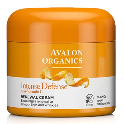 Avalon Organics Vitamin C, Sun Aging Defense, Renewal Facial Cream (Krem odnawiający)