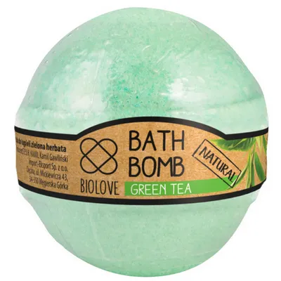 Biolove Green Tea, Bath bomb (Kula do kąpieli `Zielona herbata`)
