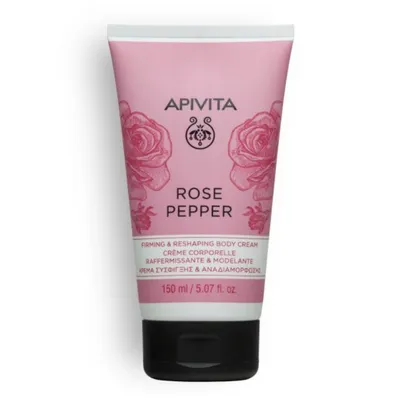 Apivita Rose Pepper Body Cream (Chłodzący krem kształtujący sylwetkę)