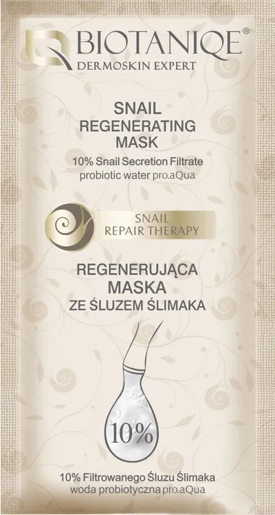 Biotaniqe Terapia Śluzem Ślimaka, Regenerująca maska ze śluzem ślimaka