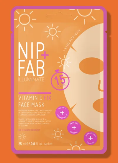 Nip+Fab Illuminate Vitamin C Fix Sheet Mask (Maska w płachcie z witaminą C)