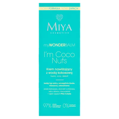 Miya Cosmetics myWONDERBALM I'm Coco Nuts, Krem nawilżający z wodą kokosową (nowa wersja)