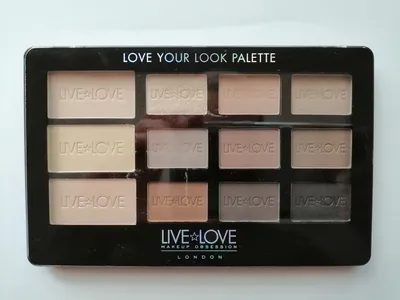 Live Love London Love Your Look Palette  Live Mattes (Paleta 12 cieni do powiek)