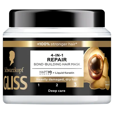 Schwarzkopf Gliss 4-in-1 Repair Bond-Building Hair Mask (Odbudowująca maska do włosów)