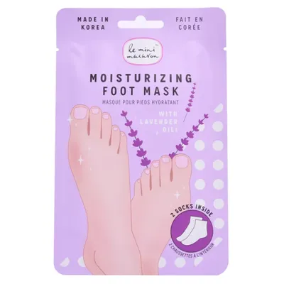 Le Mini Macaron Moisutrizing Foot Mask Lavender (Nawilżająca maseczka do stóp `Lawenda`)
