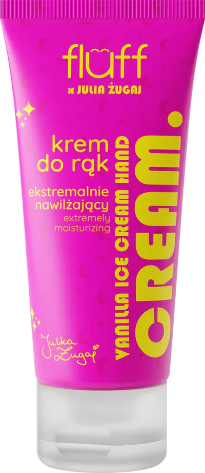 Fluff Fluff x Julia Żugaj, Vanilla Ice Cream Hand Cream (Ekstremalnie nawilżający krem do rąk)
