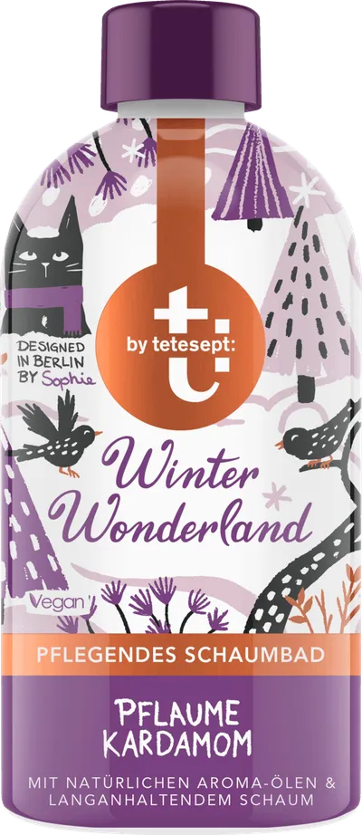 T by Tetesept Schaumbad Winter Wonderland (Płyn do kąpieli o zapachu śliwki i kardamonu `Zimowa Kraina Czarów`)