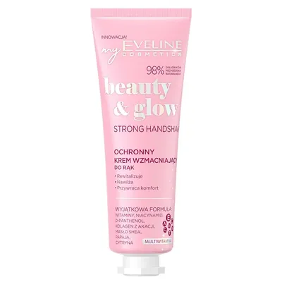 Eveline Cosmetics Beauty & Glow, Ochronny krem wzmacniający do rąk `Strong Handshake`