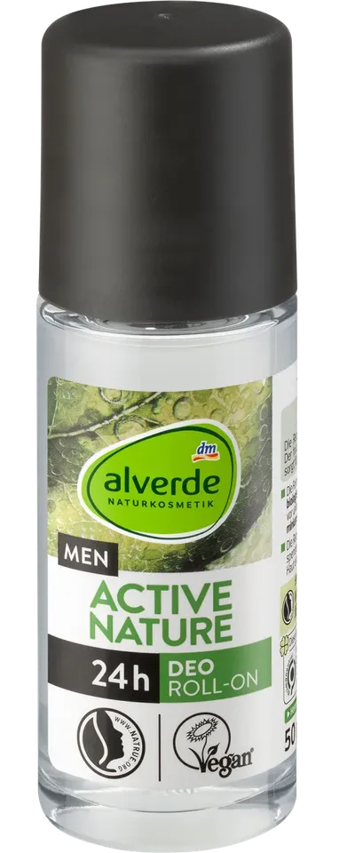 Alverde Men,Active Nature, Deo Roll-on 24h (Dezodorant w kulce)