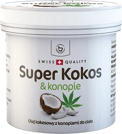 Herbamedicus Kokosowy olej z konopiami do ciała `Super kokos & konopie`