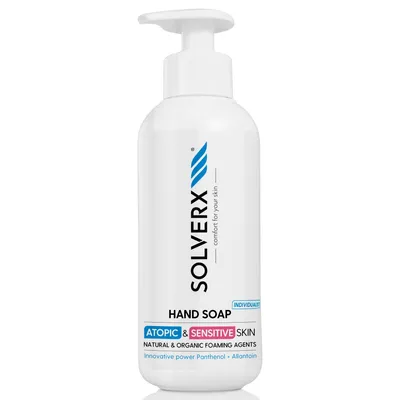 Solverx Atopic & Sensitive skin, Mydło do rąk dla osób z wrażliwą skórą (mocny zapach dla indywidualistów)