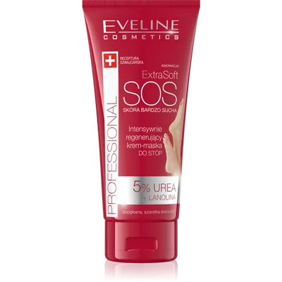 Eveline Cosmetics ExtraSoft SOS, Intensywnie regenerujący krem-maska do stóp