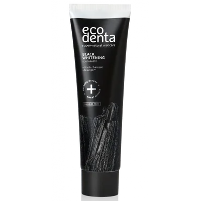 Ecodenta Black Whitening Toothpaste (Czarna pasta  wybielająca do zębów  bez fluoru)