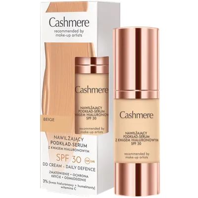 Cashmere Nawilżający podkład-serum z kwasem hialuronowym SPF 30